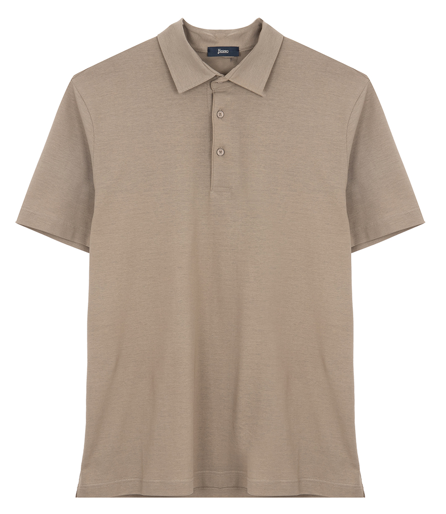 HERNO - JERSEY CREPE POLO SHIRT