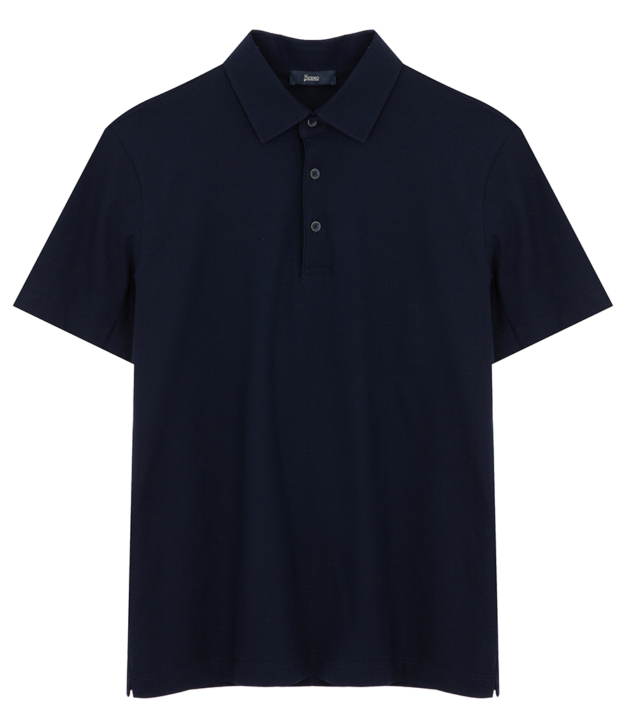 HERNO - JERSEY CREPE POLO SHIRT