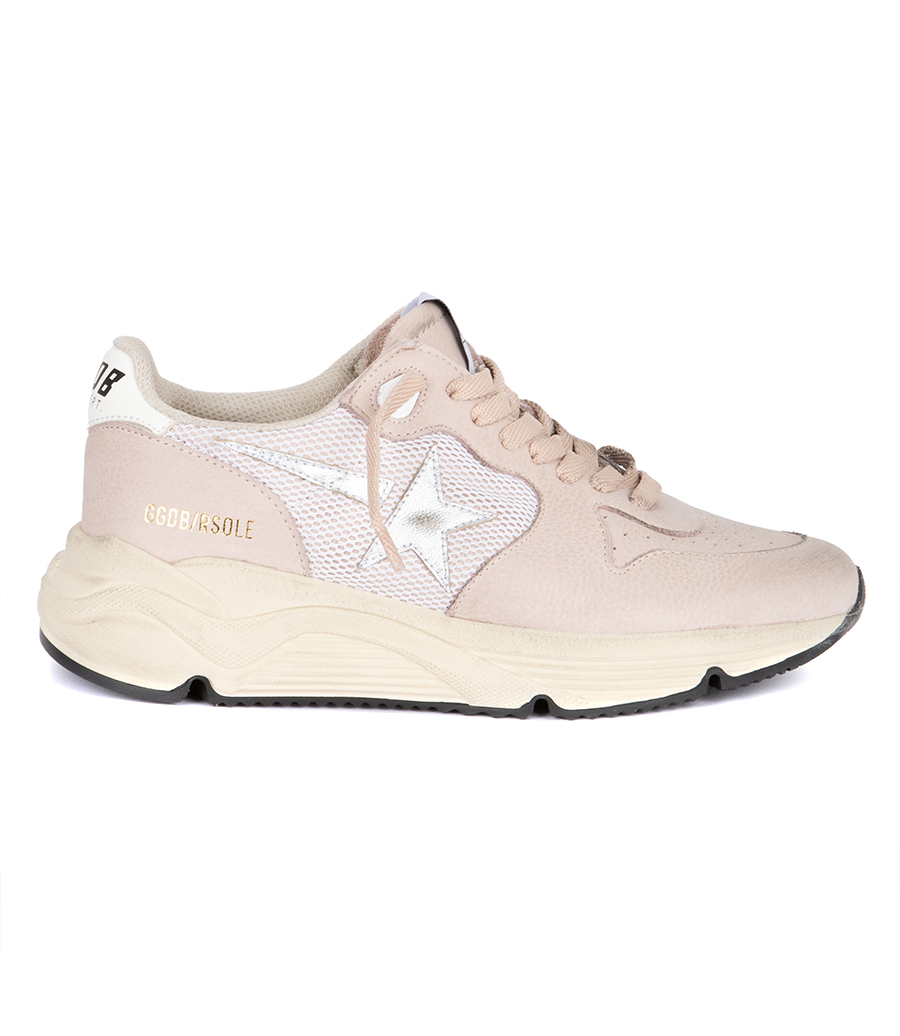 GOLDEN GOOSE  - PINK NABUK RUNNING SOLE