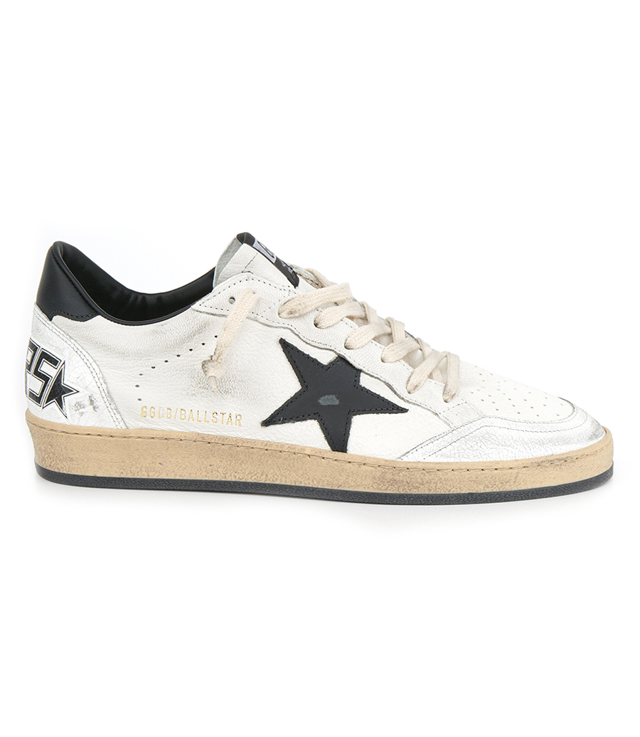 GOLDEN GOOSE  - WHITE NAPPA UPPER BALL STAR