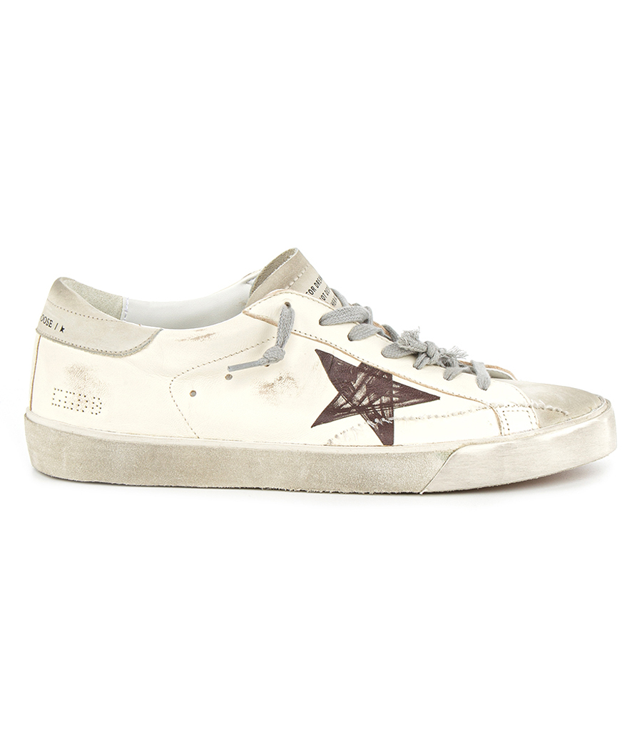 GOLDEN GOOSE  - PRINTED STAR SUPER-STAR