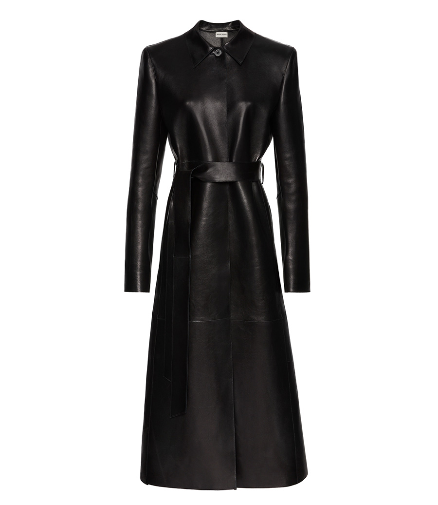 MAGDA BUTRYM - BELTED LEATHER COAT