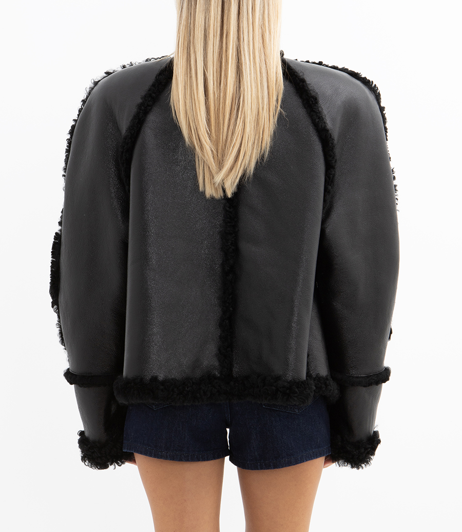 SHEARLING BUTTON JACKET