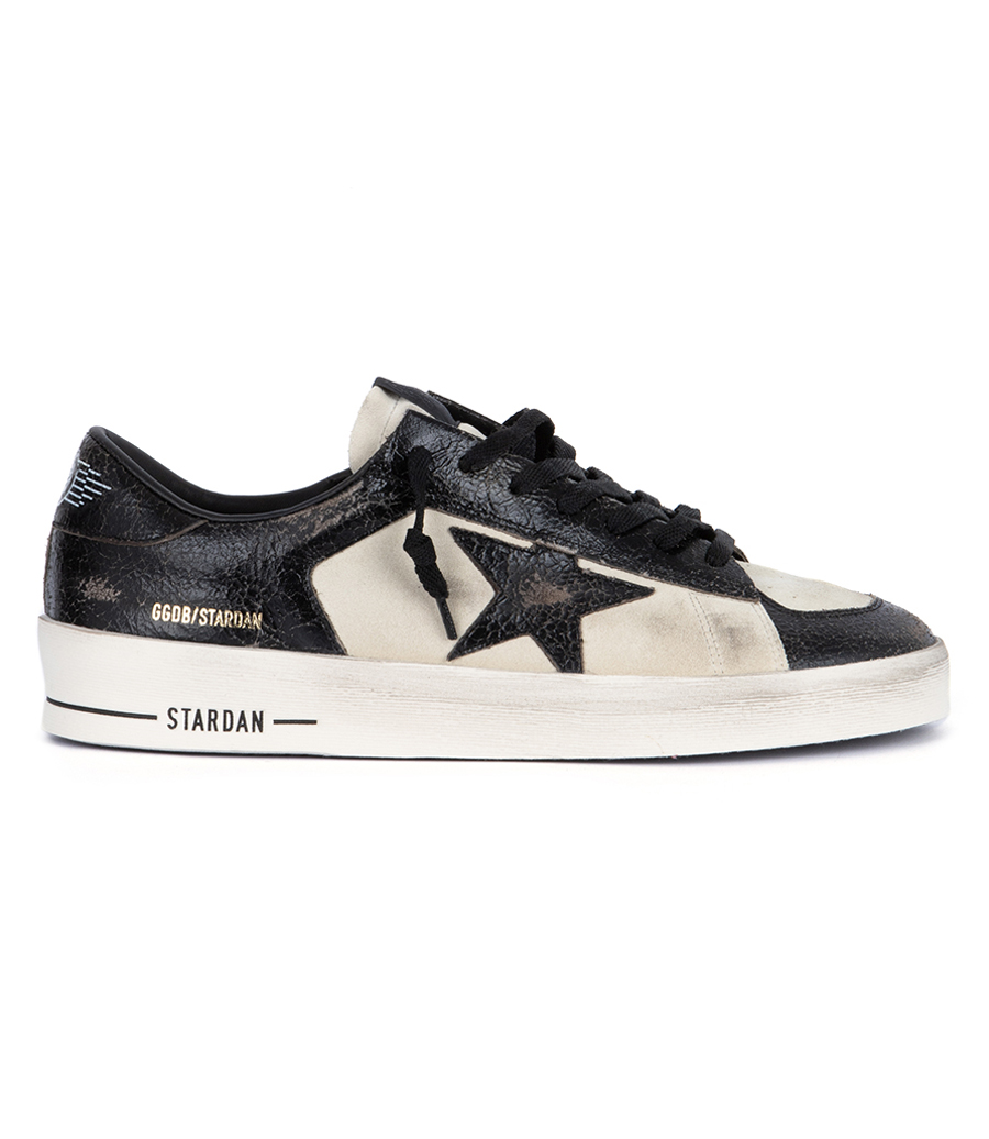 GOLDEN GOOSE  - LAMINATED LEATHER STARDAN