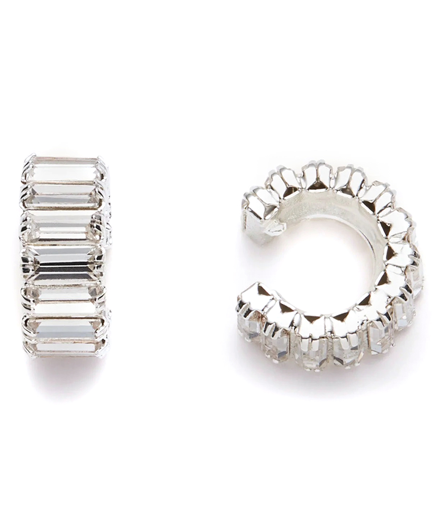 MAGDA BUTRYM - BAGUETTE CUT CRYSTAL EARRINGS