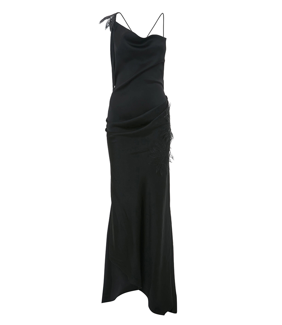 VICTORIA BECKHAM - ASYMMETRIC DRAPED CAMI GOWN