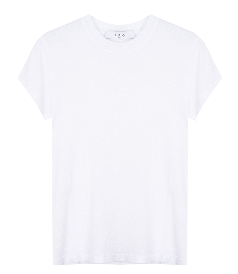 IRO - THIRD ROUND-NECK LINEN T-SHIRT