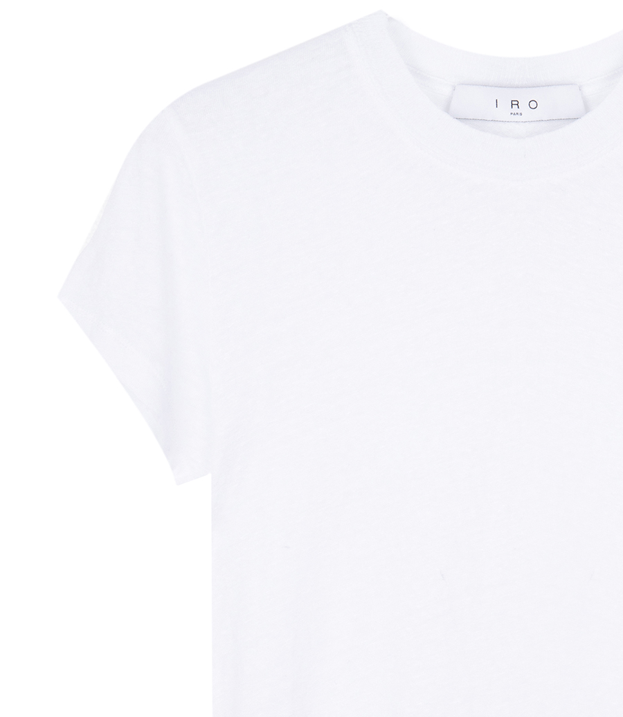 THIRD ROUND-NECK LINEN T-SHIRT