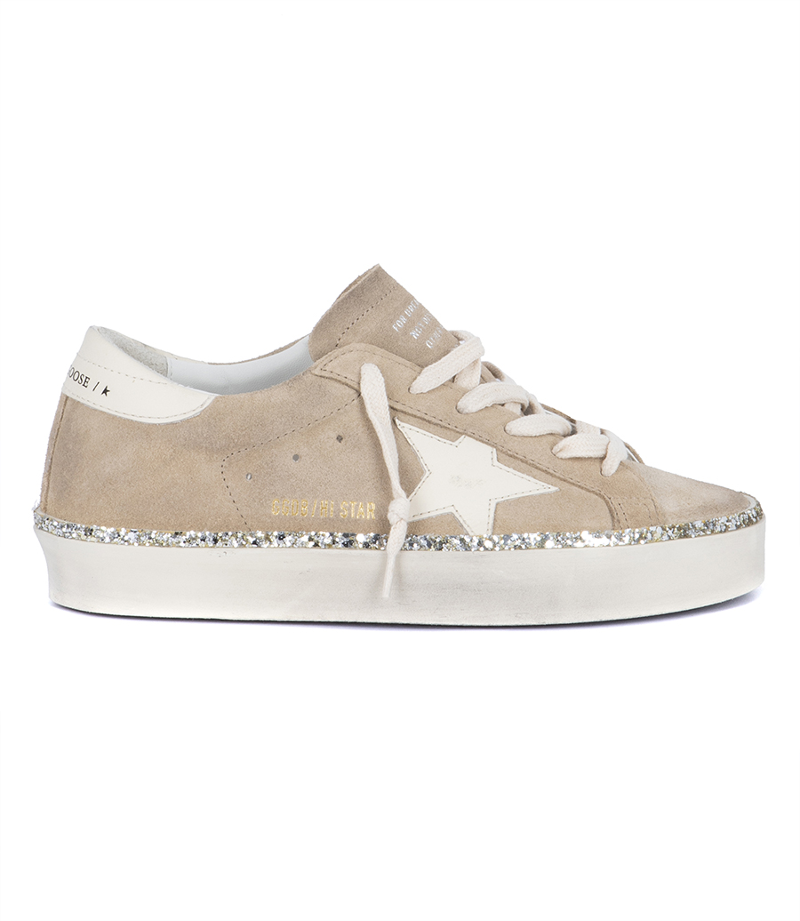 GOLDEN GOOSE  - HI STAR GLITTER EDGE