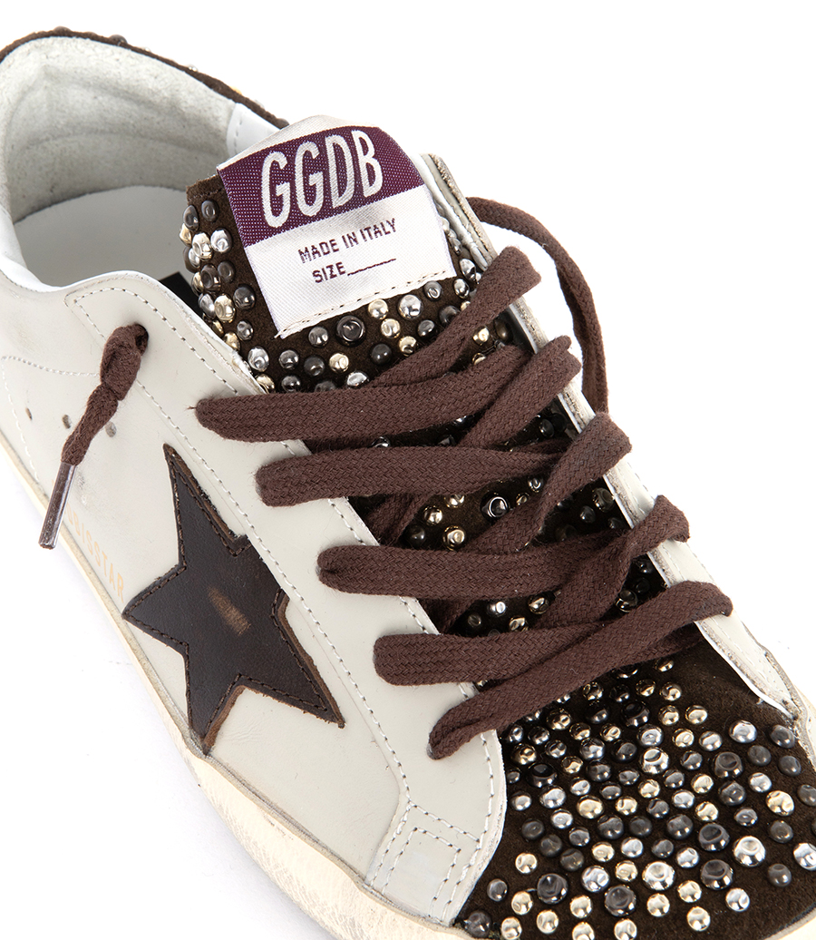 SUPER-STAR LEATHER UPPER AND STAR SUEDE