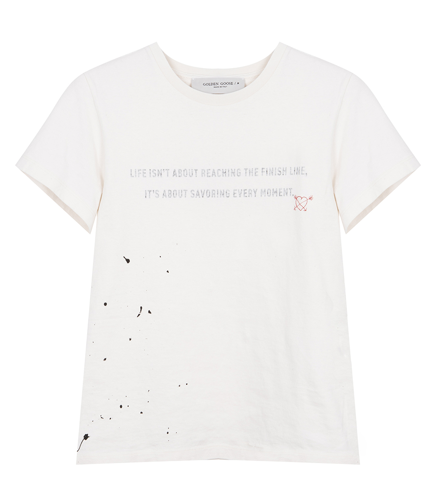 GOLDEN GOOSE  - JOURNEY WS SLIM T-SHIRT GAUZE