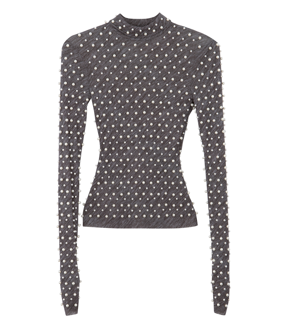 PHILOSOPHY DI LORENZO SERAFINI - PEARLS STRETCH SCUBA TOP