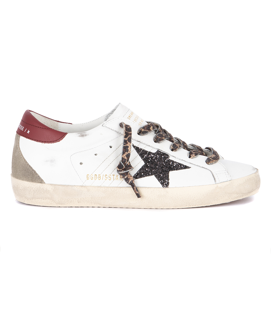 GOLDEN GOOSE  - BLACK GLITTER STAR SUPER-STAR