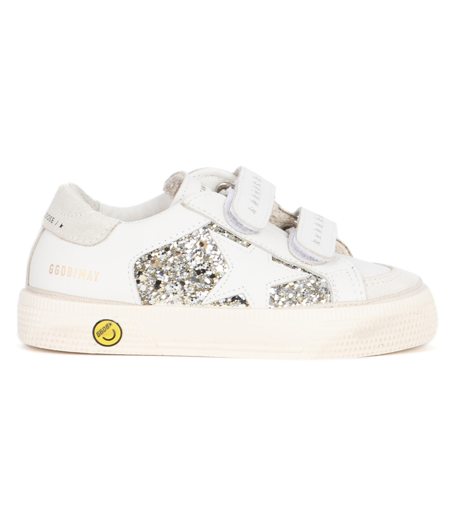 GOLDEN GOOSE  - MAY SCHOOL GLITTER AND LEATHER