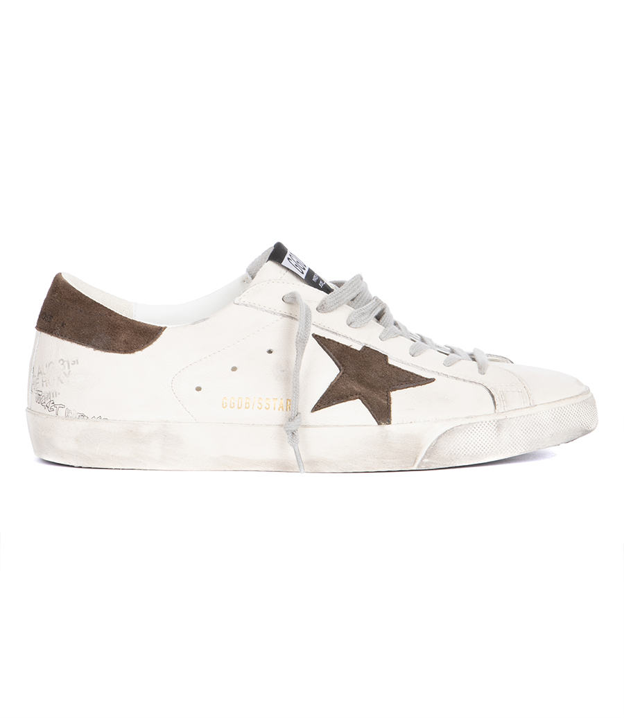 GOLDEN GOOSE  - BROWN SUEDE STAR SUPER-STAR