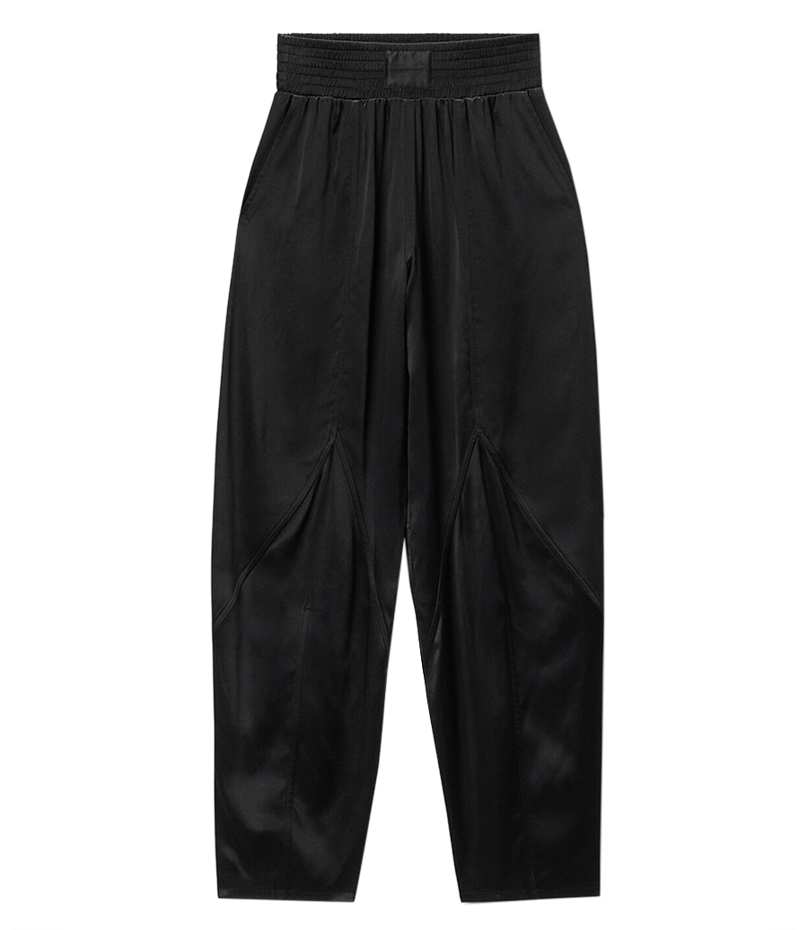 ALEXANDER WANG - WIDE LEG PANT IN SATIN JERSEY