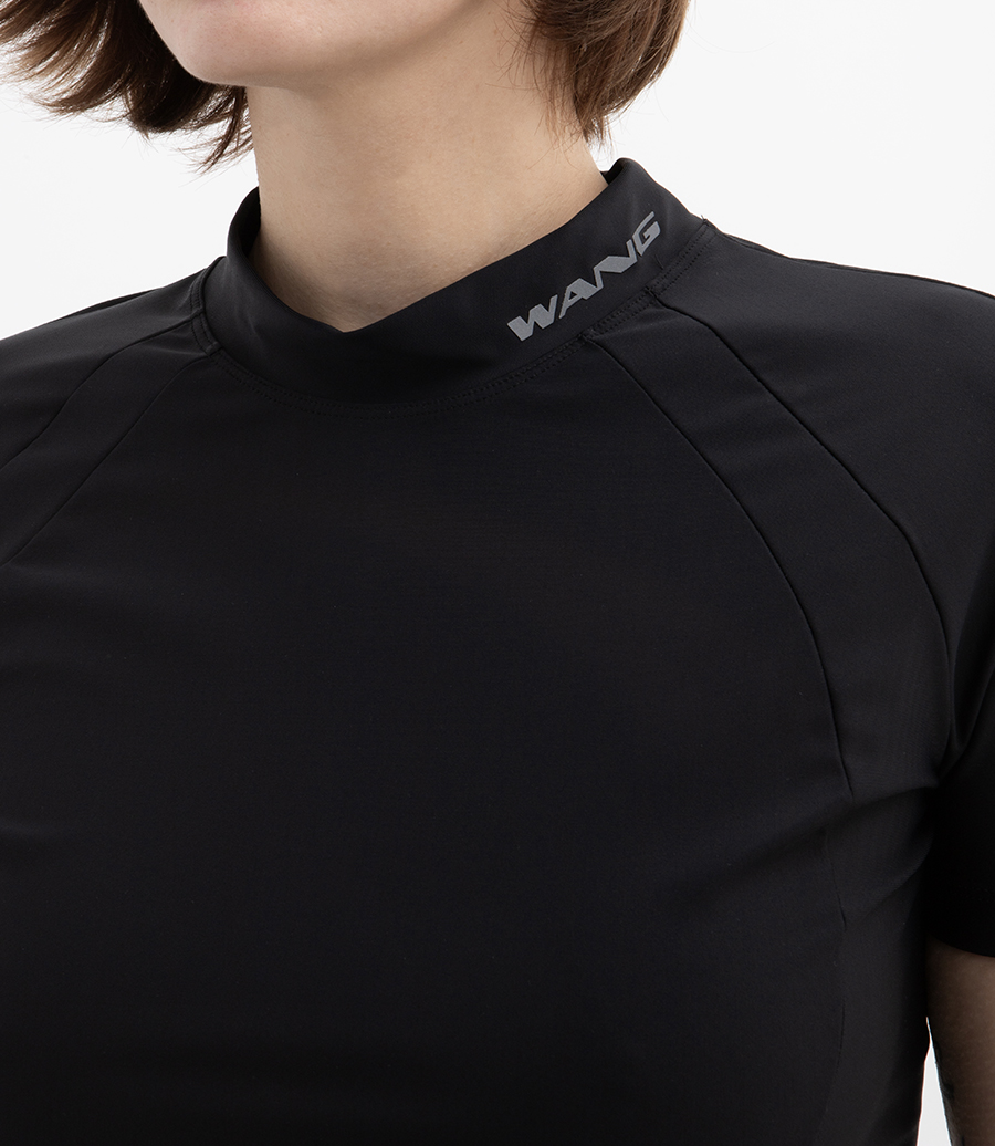 RASHGUARD MOCK NECK TOP