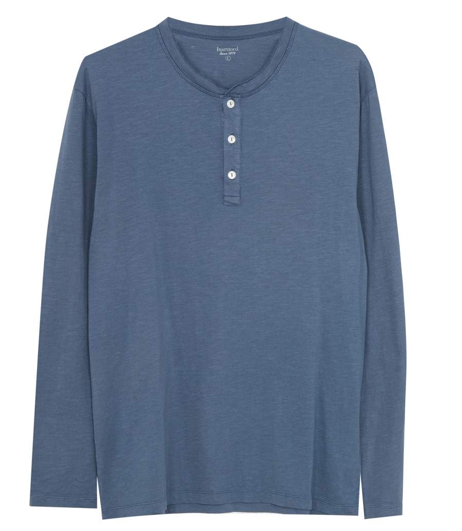 HARTFORD - HENLEY T-SHIRT LS