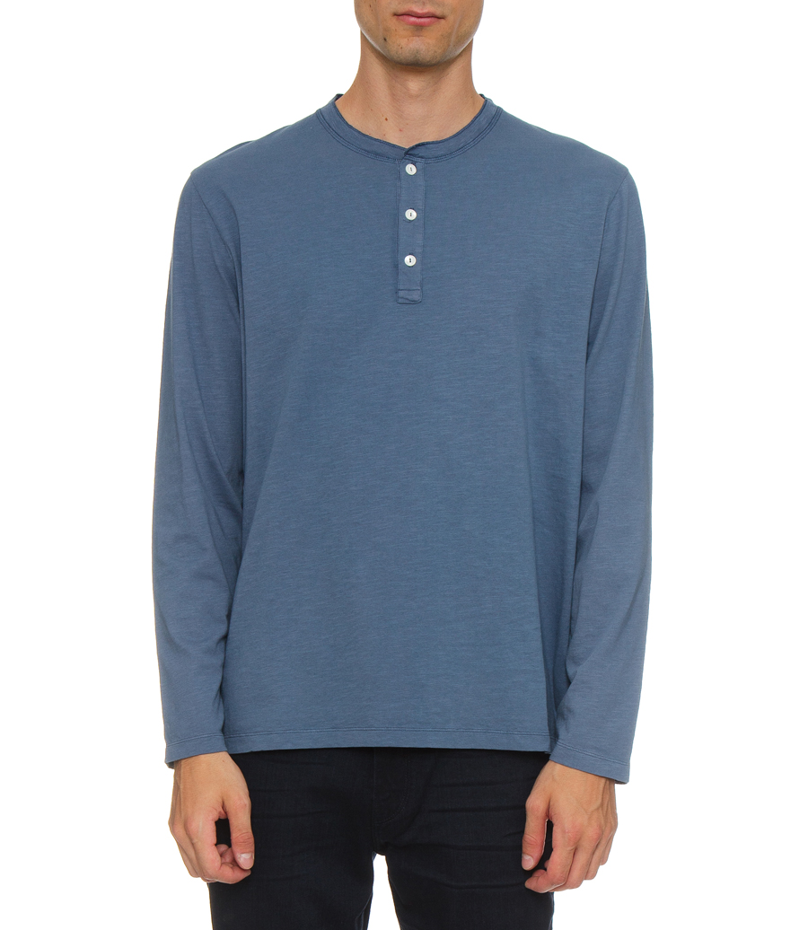 HENLEY T-SHIRT LS