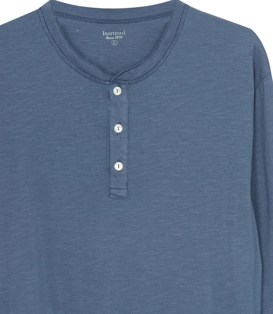 HENLEY T-SHIRT LS