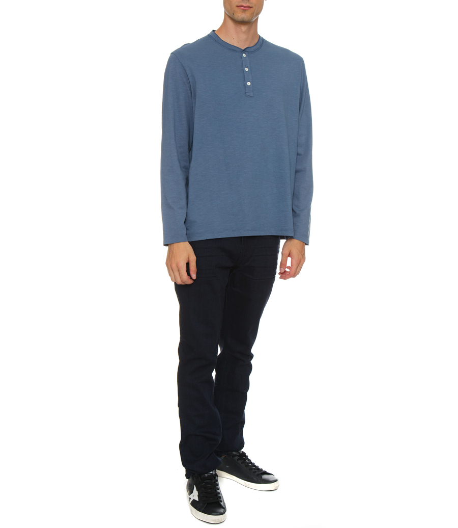 HENLEY T-SHIRT LS