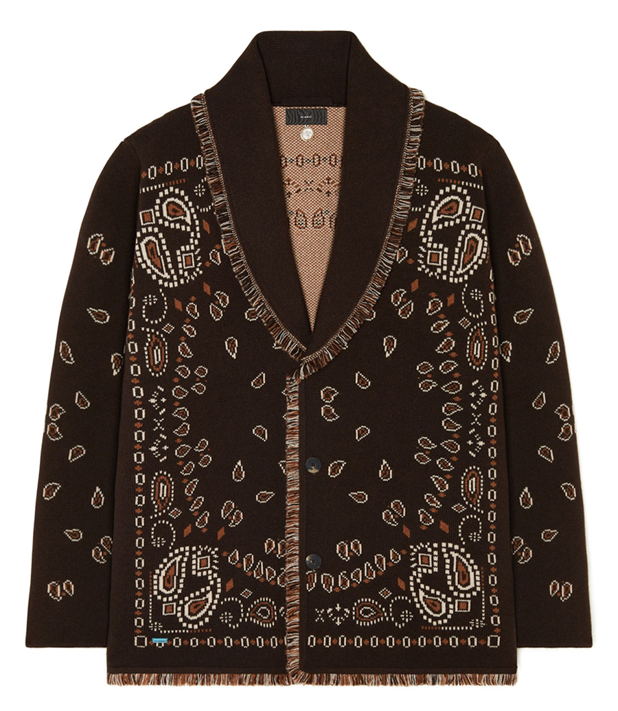 ALANUI - BANDANA JACQUARD CARDIGAN