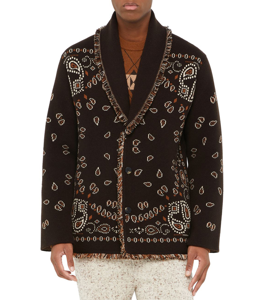 BANDANA JACQUARD CARDIGAN