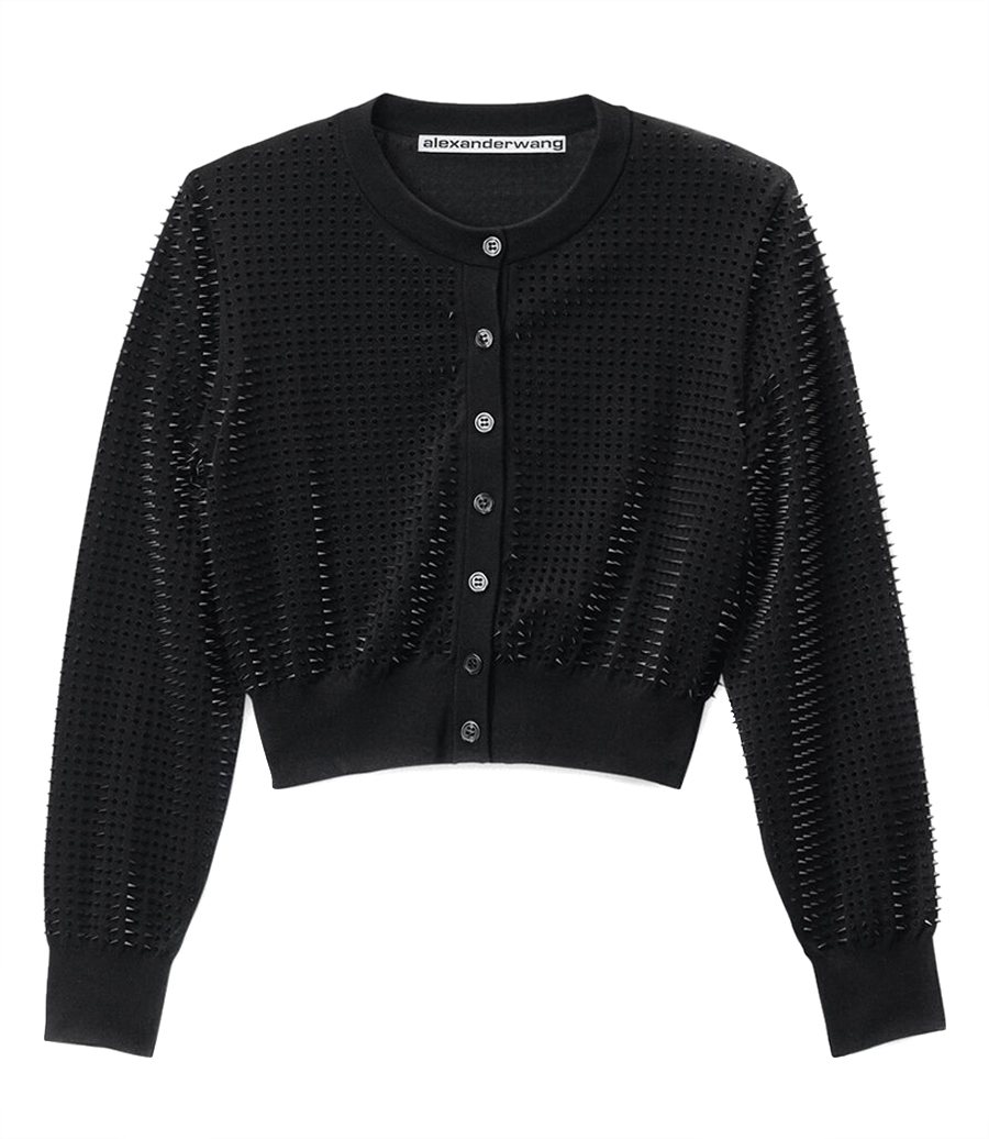 ALEXANDER WANG - CUSTOM 3D-MOLDED SPIKE CARDIGAN