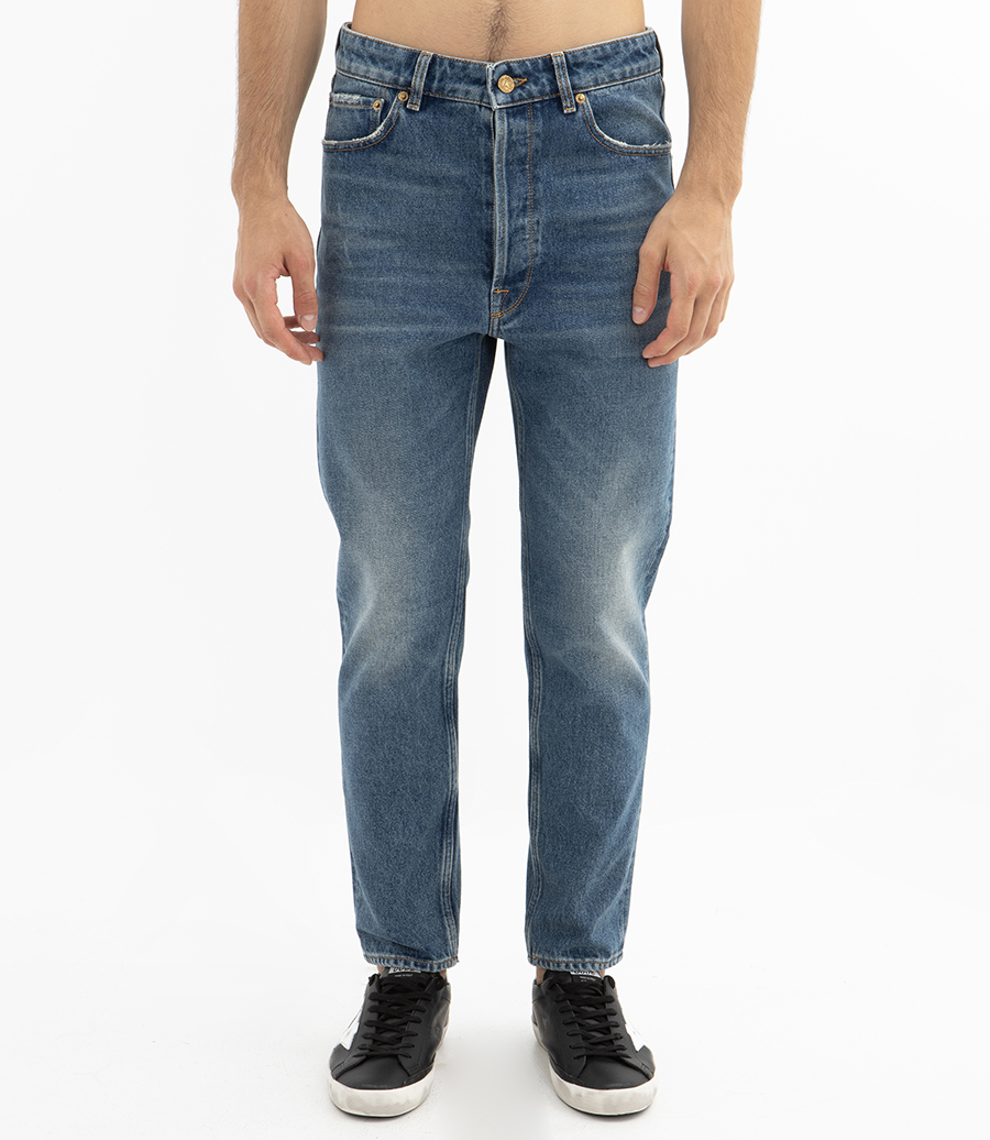 MEN'S SLIM FIT JEANS WITH MEDIUM WASH