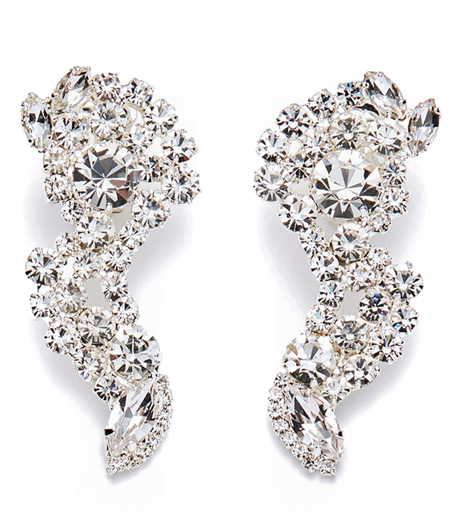 MAGDA BUTRYM - CRYSTAL SCATTER DROP EARRINGS