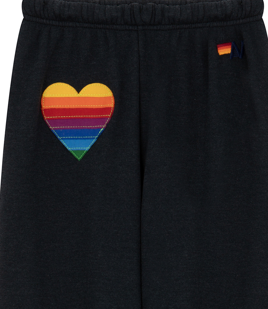 WOMEN'S RAINBOW HEART STITCH SWEATPANTS