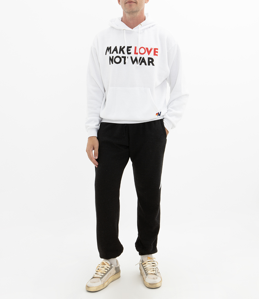 MAKE LOVE NOT WAR PULLOVER HOODIE