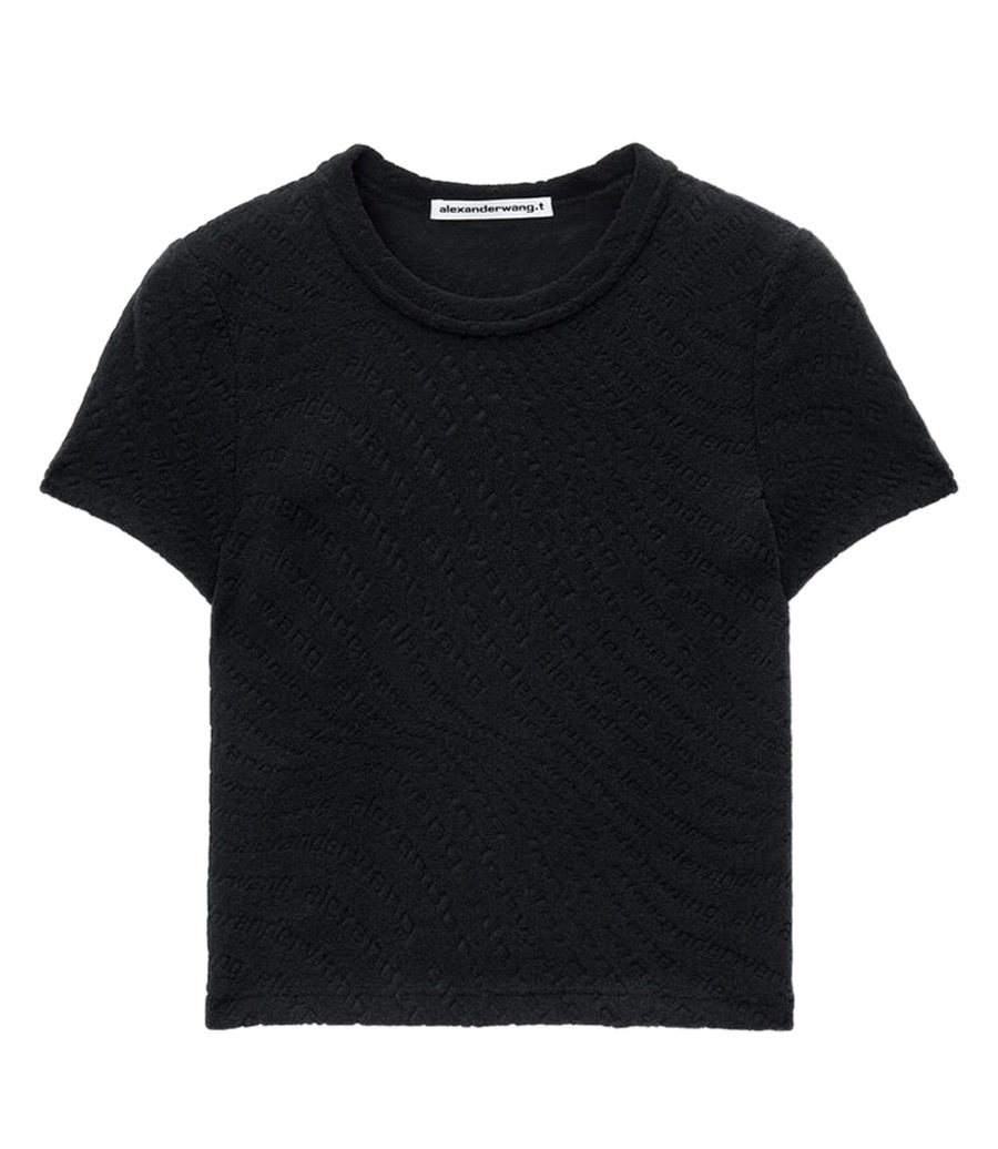 ALEXANDERWANG.T - LOGO JACQUARD SHORT SLEEVE BABY TEE