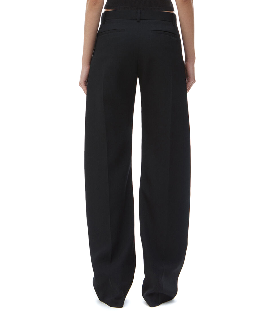 MID-RISE BOWED LEG PANT