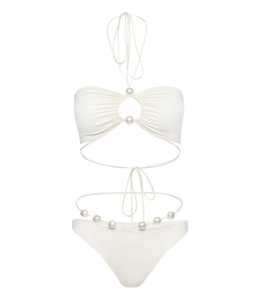 MAGDA BUTRYM - HALTERNECK PEARL BIKINI