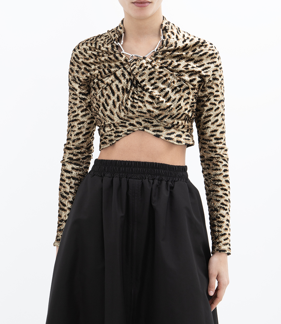 TIGER PRINT TOP