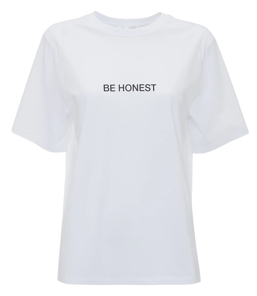 VICTORIA BECKHAM - SLOGAN TEE BE HONEST