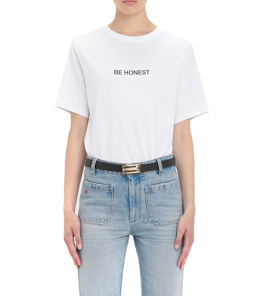 SLOGAN TEE BE HONEST