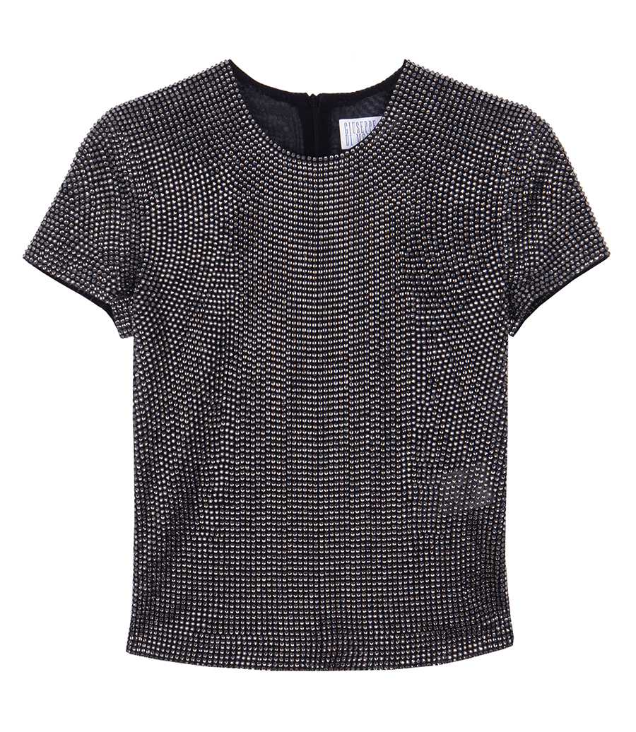 GIUSEPPE DI MORABITO - T-SHIRT WITH CRYSTALS