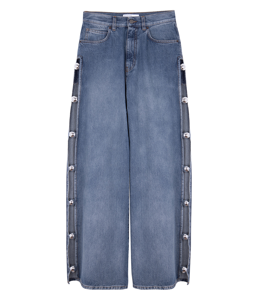 GIUSEPPE DI MORABITO - 5-POCKET JEANS WITH CUT-OUT DETAILING