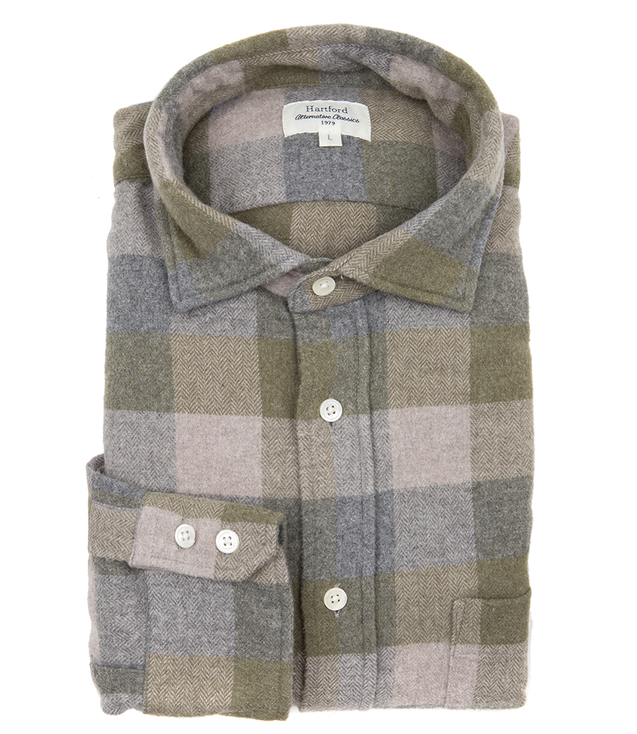 HARTFORD - PAUL CHECKED FLANNEL SHIRT