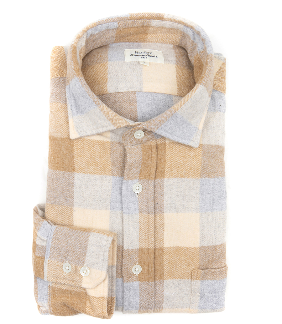 HARTFORD - PAUL CHECKED FLANNEL SHIRT