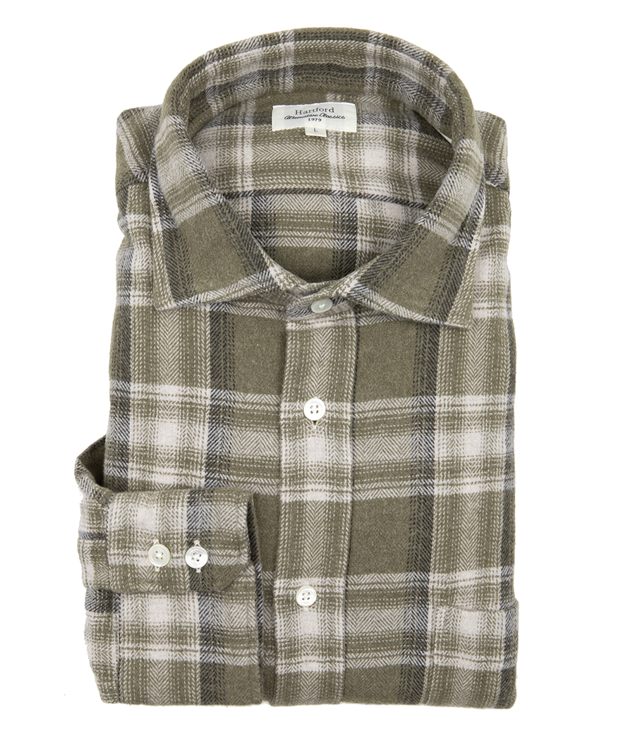 HARTFORD - PAUL FLANNEL CHECKED SHIRT