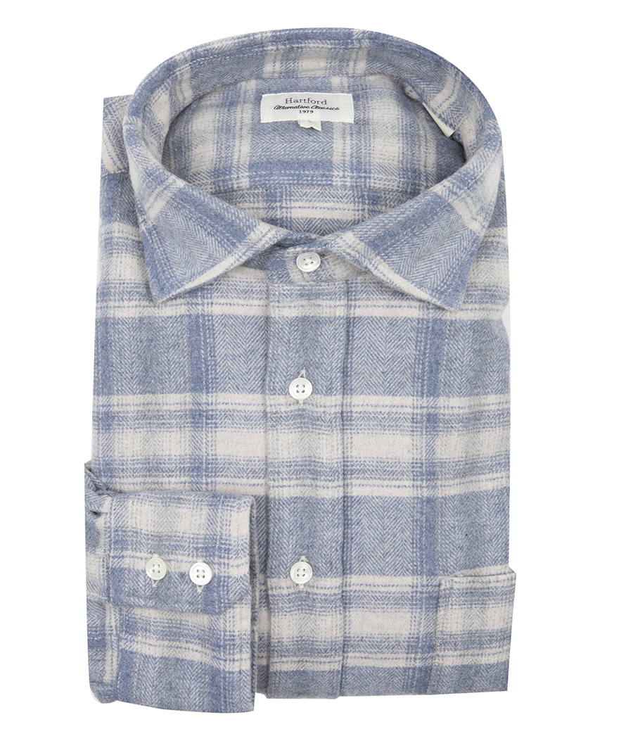 HARTFORD - PAUL FLANNEL CHECKED SHIRT