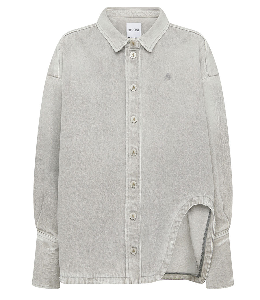 THE ATTICO - SHORT COAT VINTAGE GREY