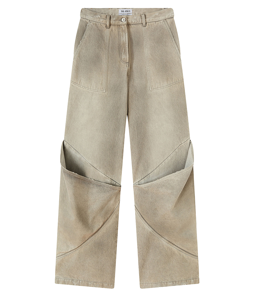 THE ATTICO - VINTAGE GREY LONG PANTS