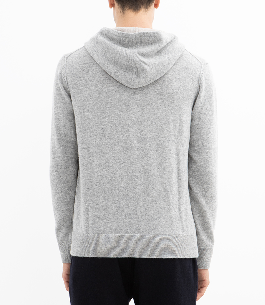 WOOL & CASHMERE ZIP HOODIE