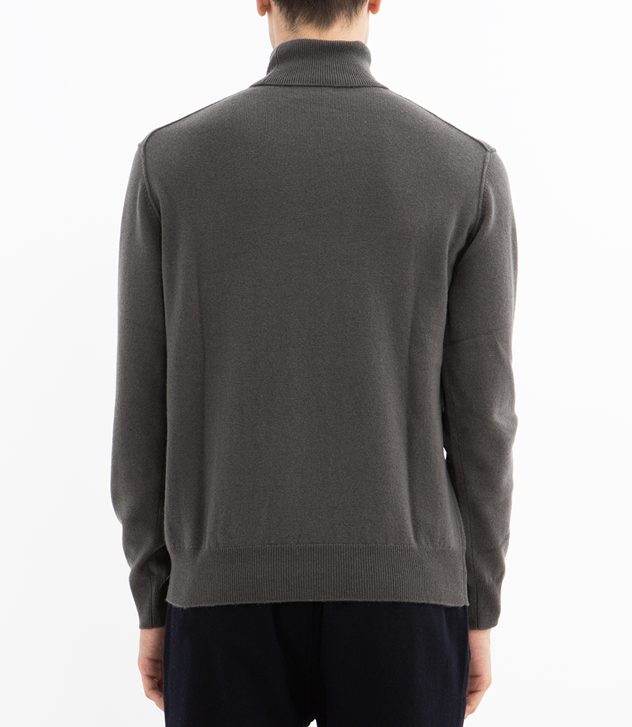 WOOL & CASHMERE ROLL NECK SWEATER