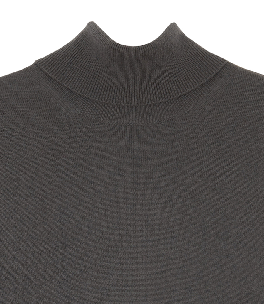 WOOL & CASHMERE ROLL NECK SWEATER