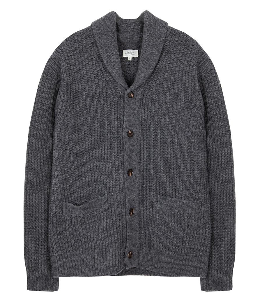 HARTFORD - RIB SHAWL CARDIGAN